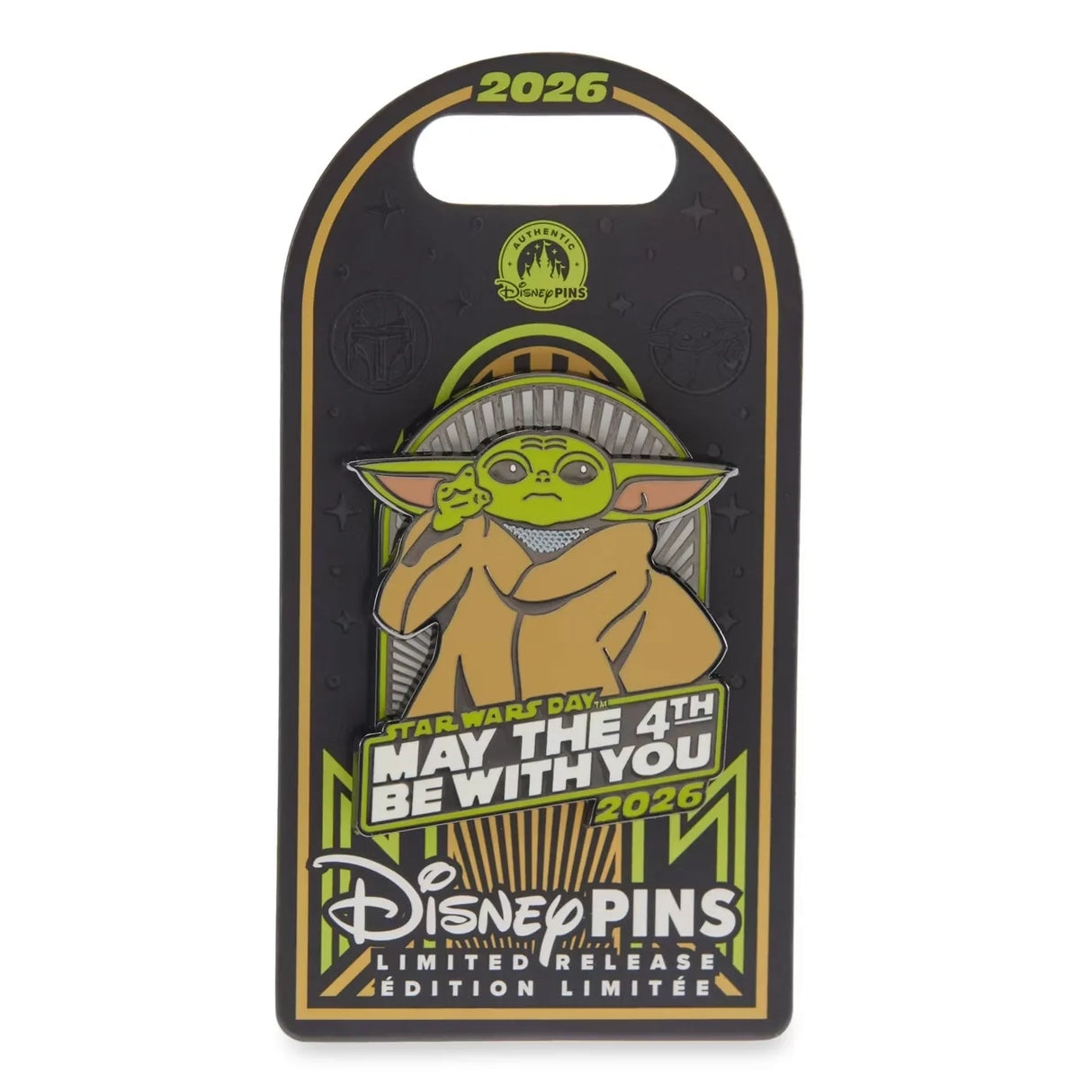 Disney Parks 2026 May The 4th Star Wars The Mandalorian Grogu LR Pin