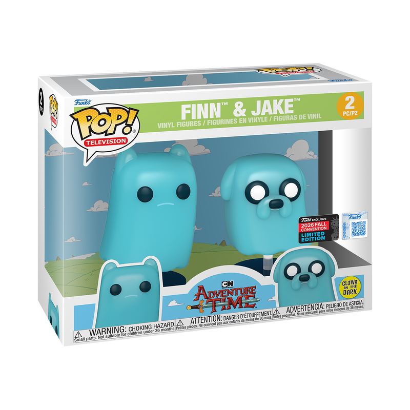 Funko POP! Finn and Jake (Glow) (2 Pack) - Limited Edition 2026 NYCC Fall Convention Exclusive