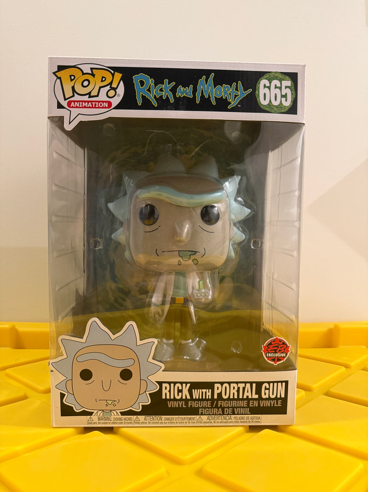 Funko POP! 10" Rick With Portal Gun - Limited Edition EB Games Exclusive