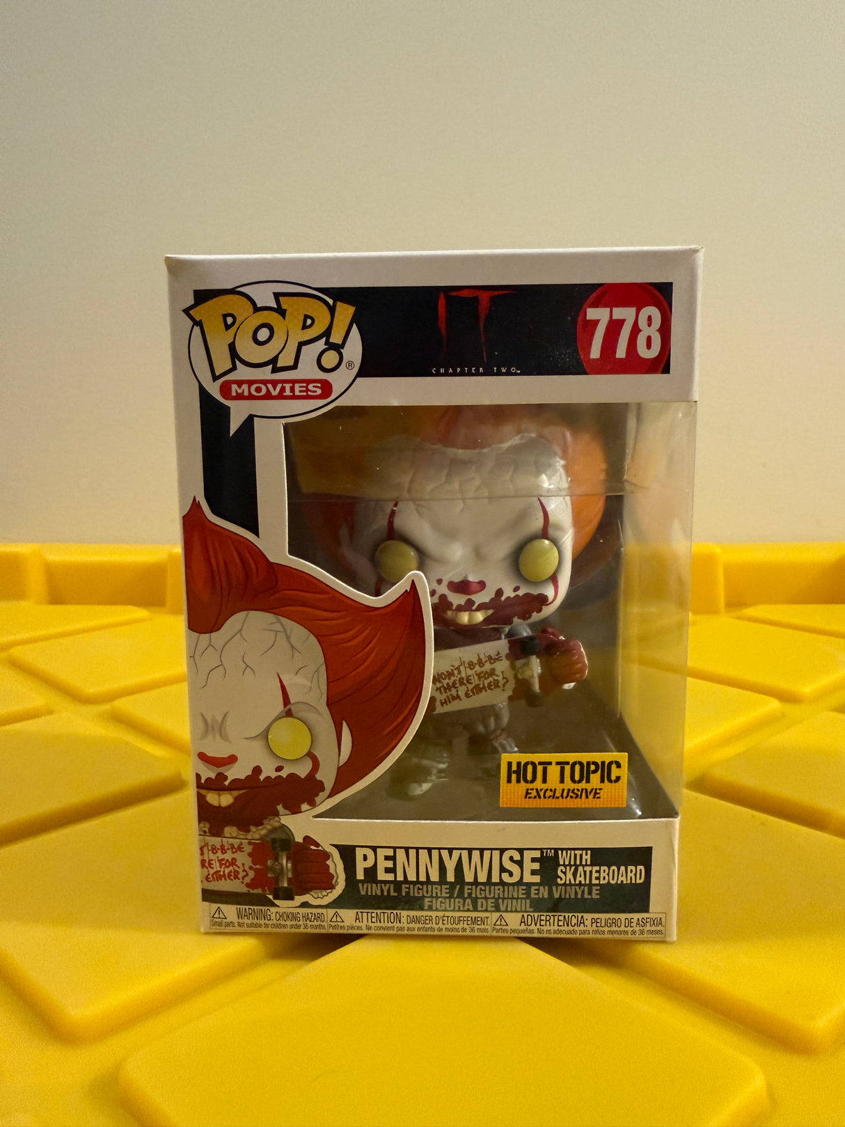 Funko POP! Pennywise with Skateboard - Limited Edition Hot Topic Exclusive