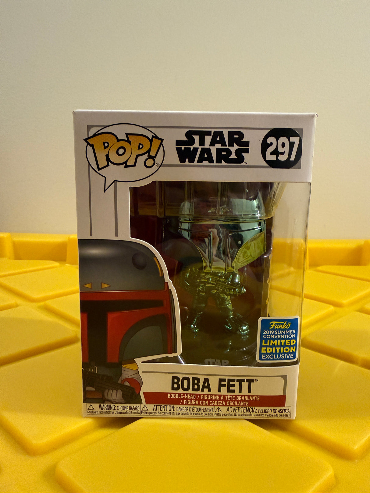 Funko POP! Boba Fett (Green Chrome) - Limited Edition 2019 SDCC Exclusive