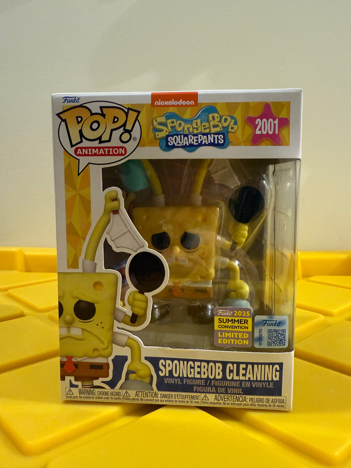Funko POP! Premium SpongeBob Cleaning - Limited Edition 2025 SDCC Exclusive