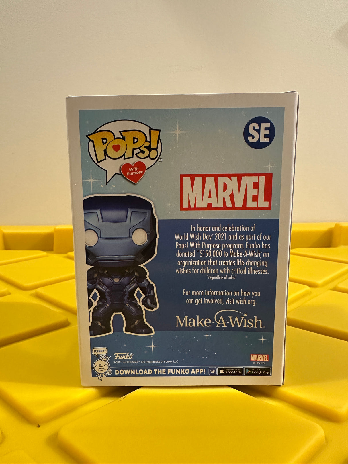 Funko POP! Iron Man (Metallic) (Make-A-Wish) - Limited Edition Funko Shop Exclusive