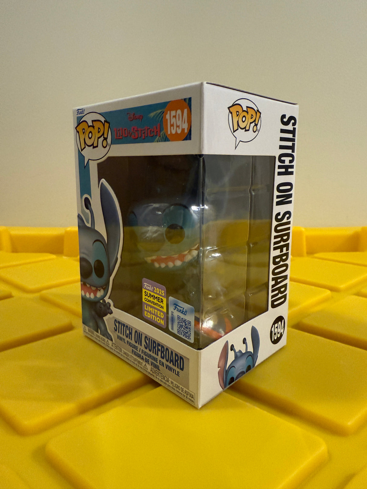 Funko POP! Stitch on Surfboard - Limited Edition 2025 SDCC Exclusive
