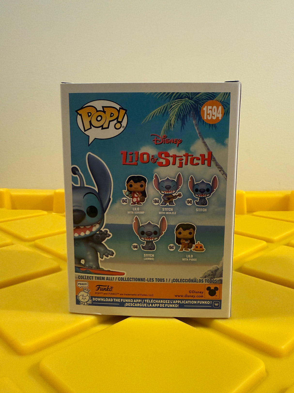 Funko POP! Stitch on Surfboard - Limited Edition 2025 SDCC Exclusive