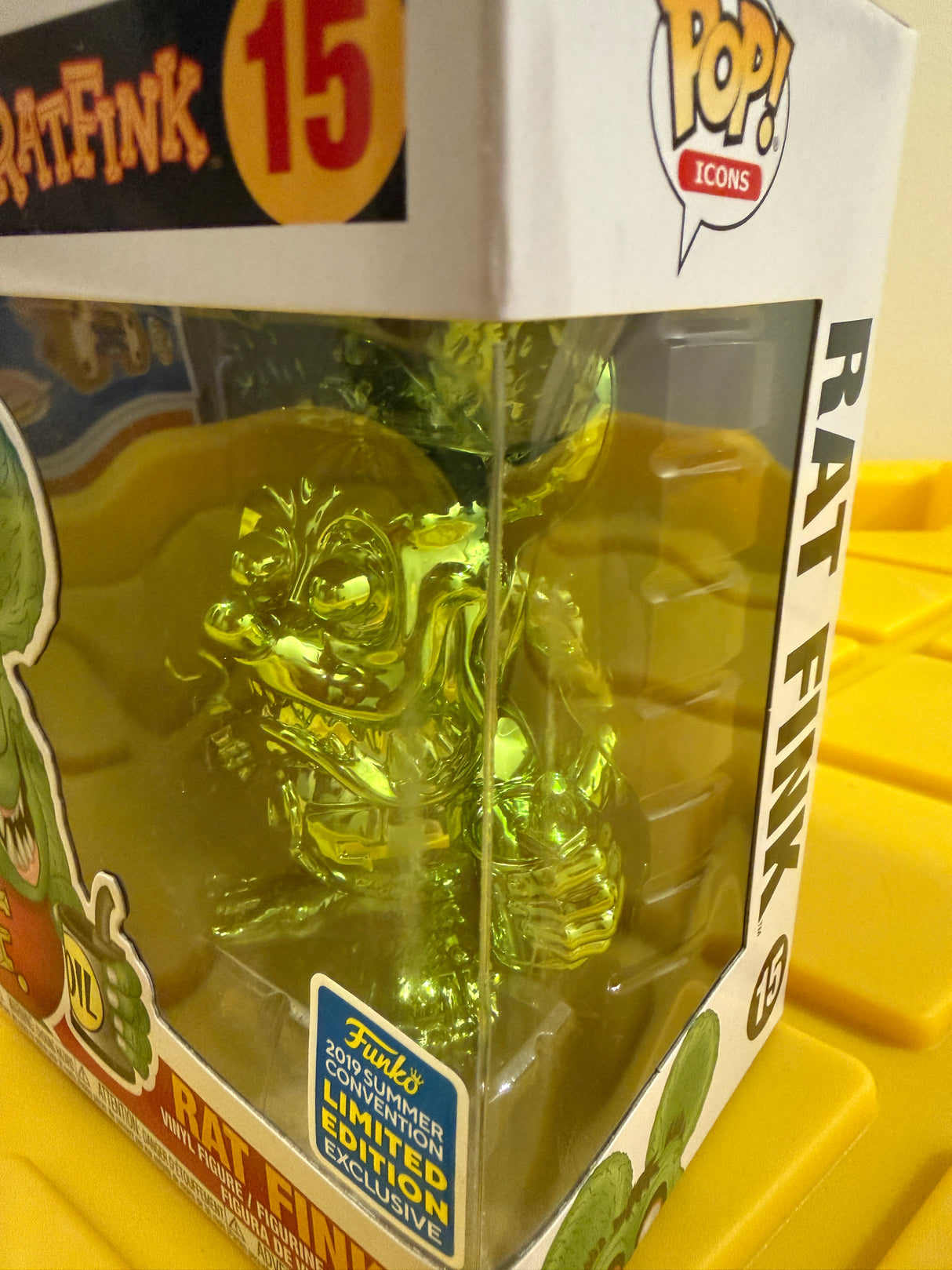 Funko POP! Rat Fink (Green Chrome) - Limited Edition 2019 SDCC Exclusive