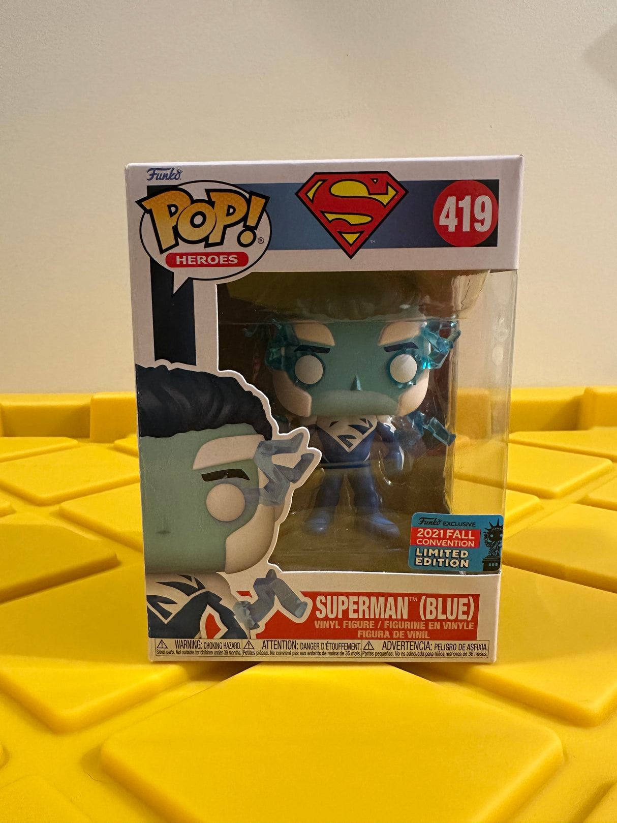 Funko POP! Superman (Blue) - Limited Edition 2021 NYCC Exclusive
