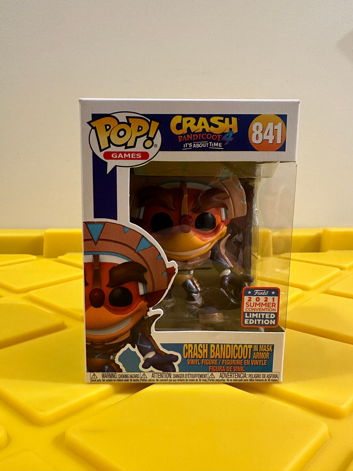 Funko POP! Crash Bandicoot in Mask Armor - Limited Edition 2021 SDCC (FunKon) Exclusive