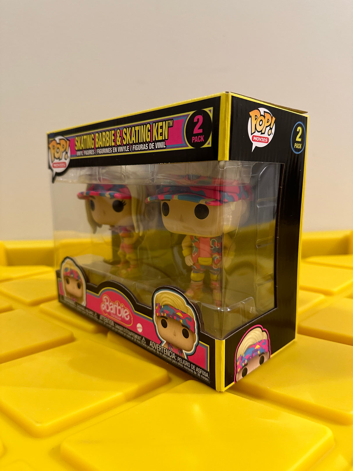 Funko POP! Skating Barbie & Skating Ken (Black Light) (2-Pack) - Limited Edition Hot Topic Exclusive