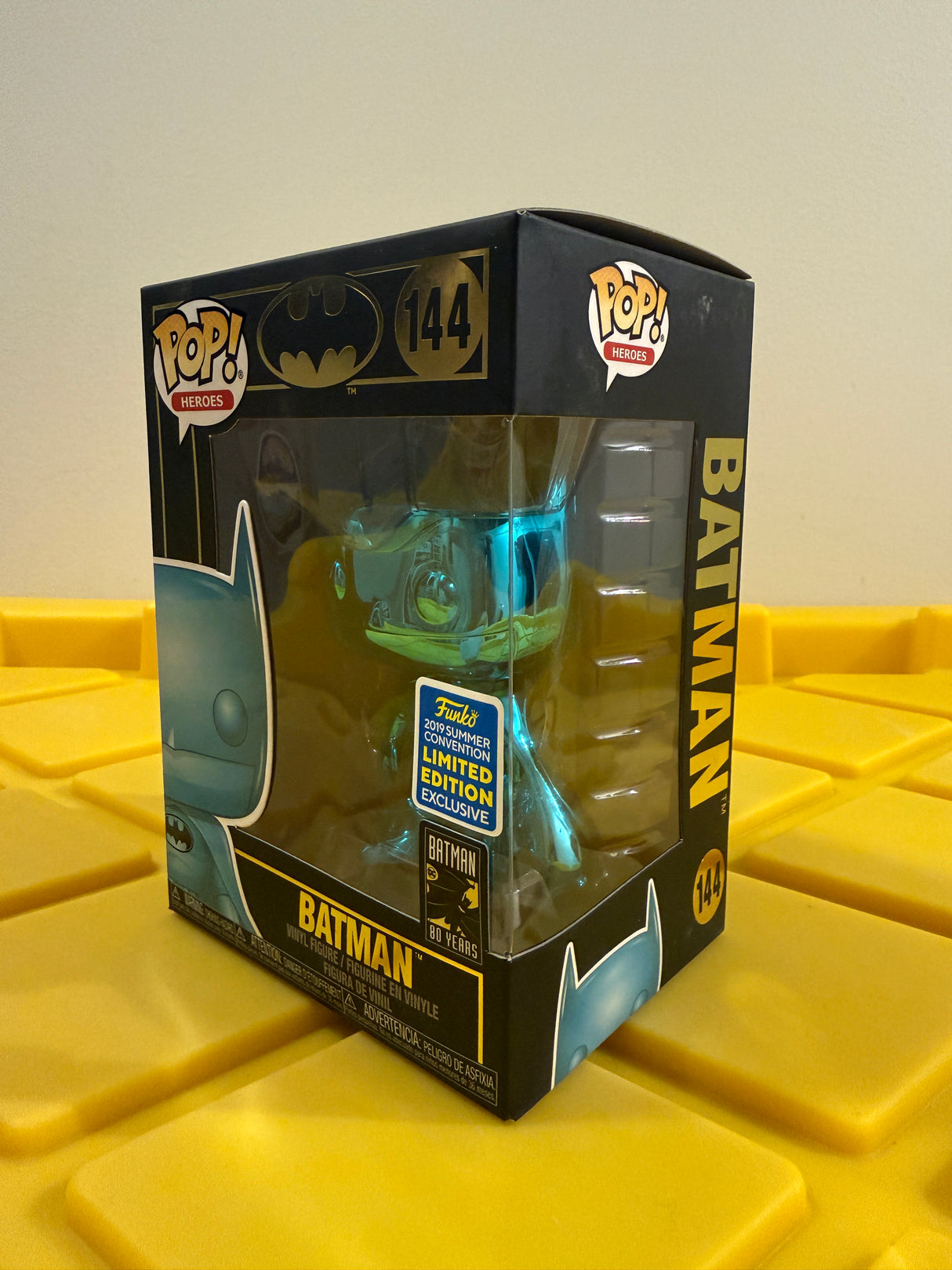 Funko POP! Batman (Teal Chrome) - Limited Edition 2019 SDCC Exclusive