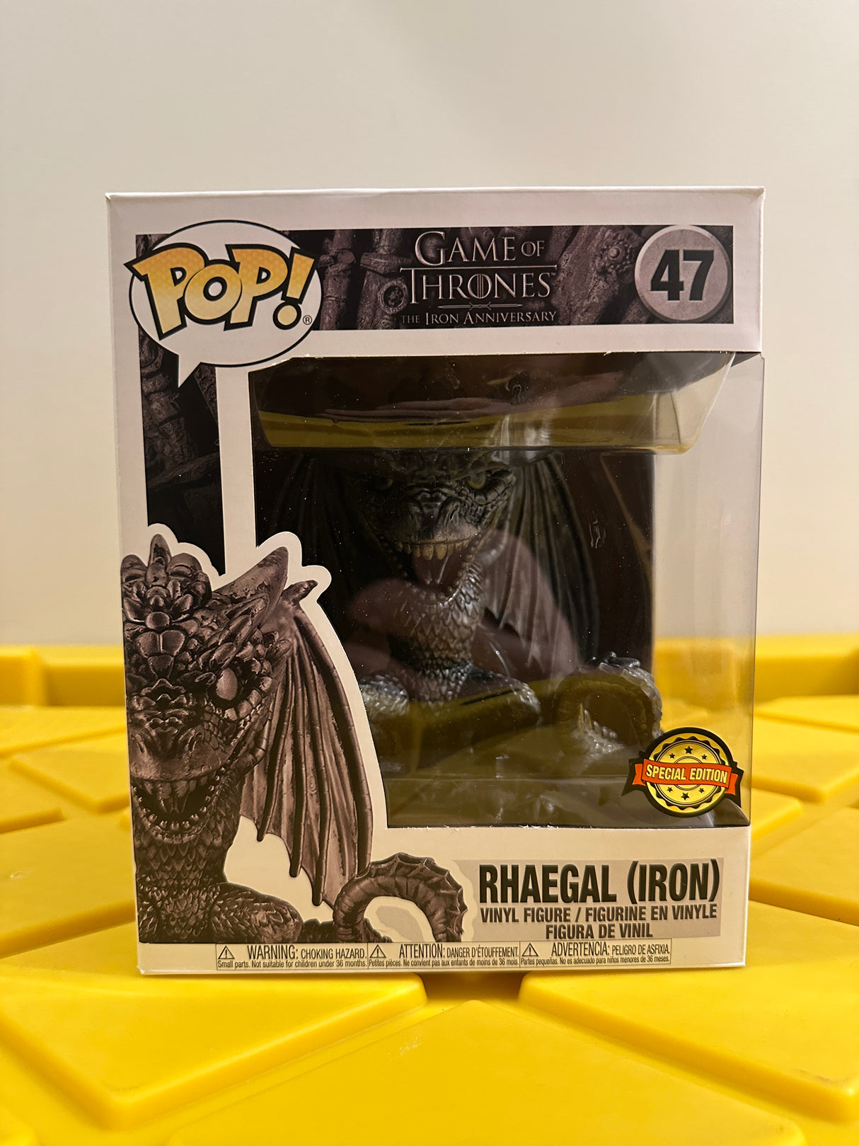 Funko POP! 6" Rhaegal (Iron) - Limited Edition Special Edition Exclusive