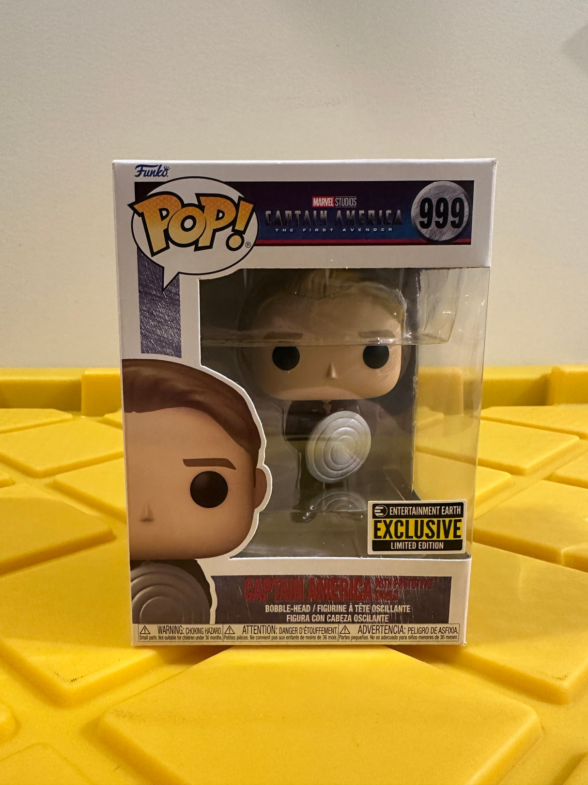 Funko POP! Captain America with Prototype Shield - Limited Edition Entertainment Earth Exclusive