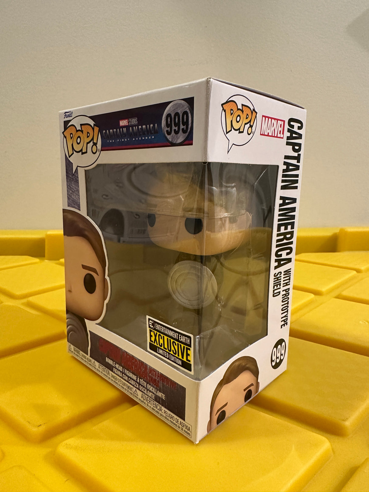 Funko POP! Captain America with Prototype Shield - Limited Edition Entertainment Earth Exclusive