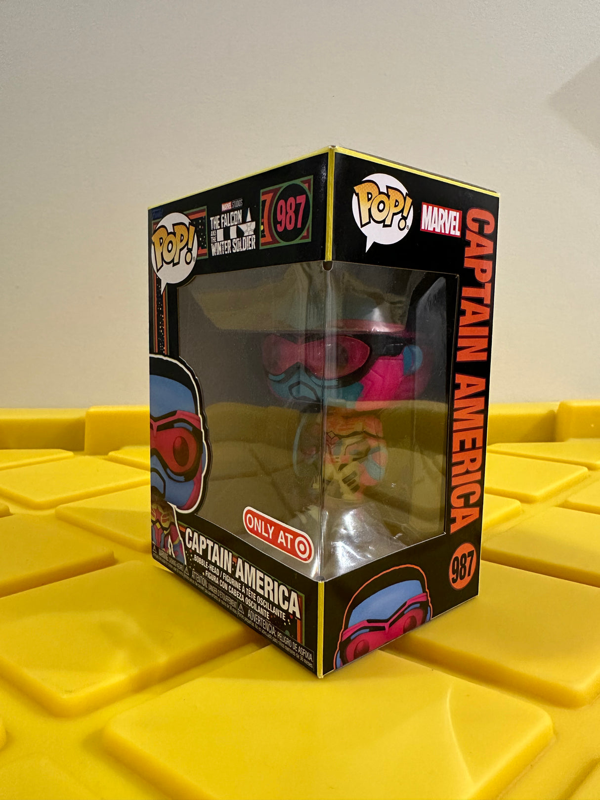 Funko POP! Captain America (Black Light) - Limited Edition Target Exclusive