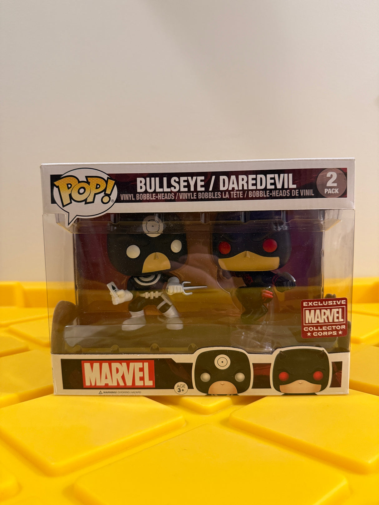 Funko POP! Bullseye & Daredevil (2-Pack) - Limited Edition Marvel Collector Corps Exclusive