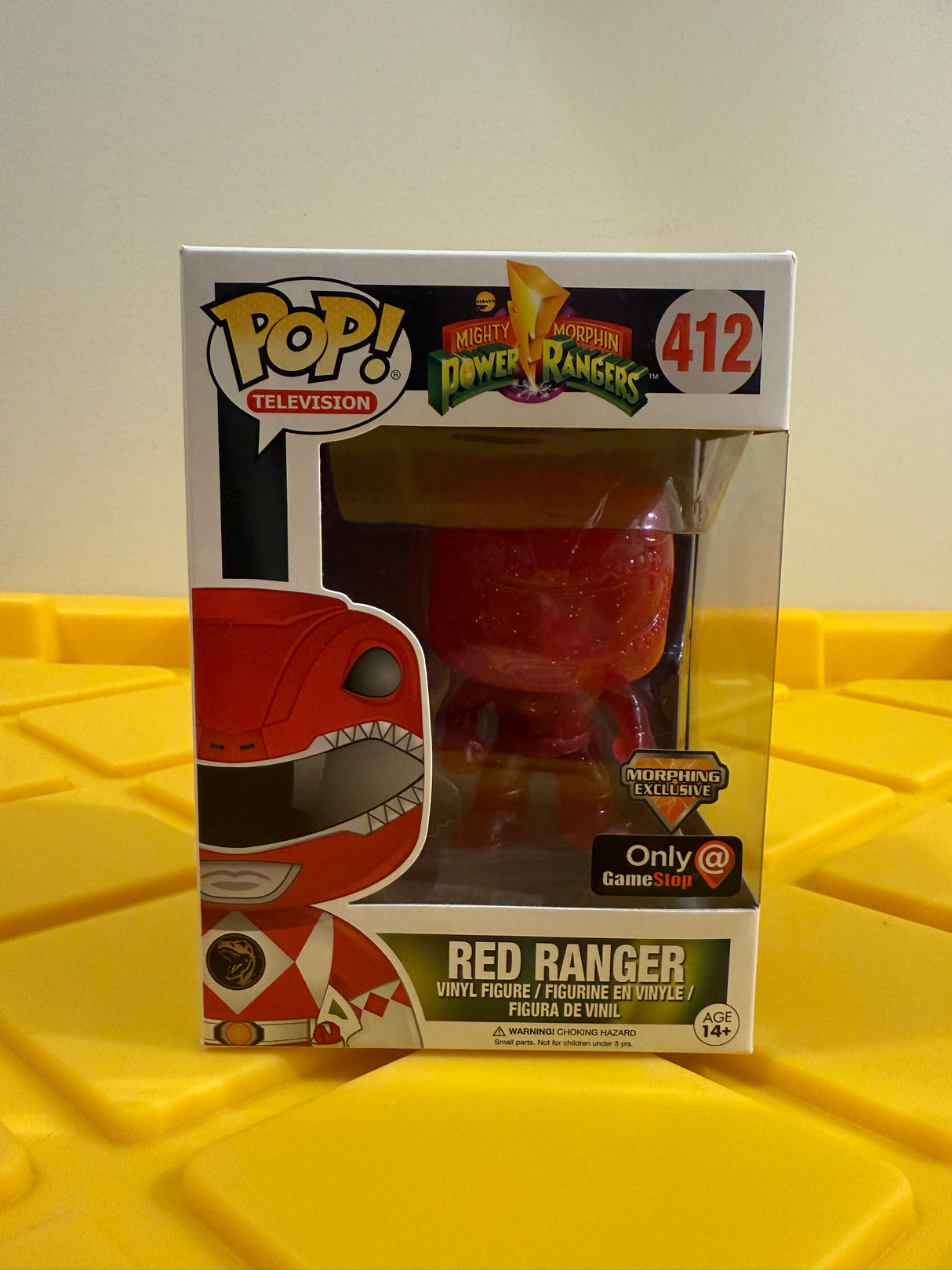 Funko POP! Red Ranger (Glitter) - Limited Edition Game Stop Exclusive
