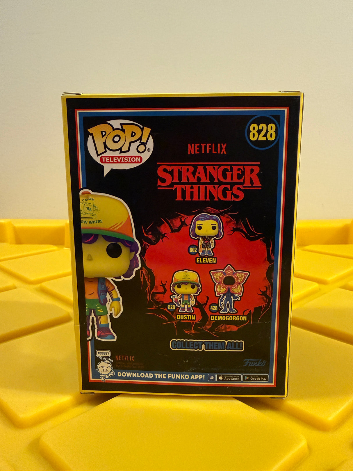 Funko POP! Dustin (Black Light) - Limited Edition Target Exclusive