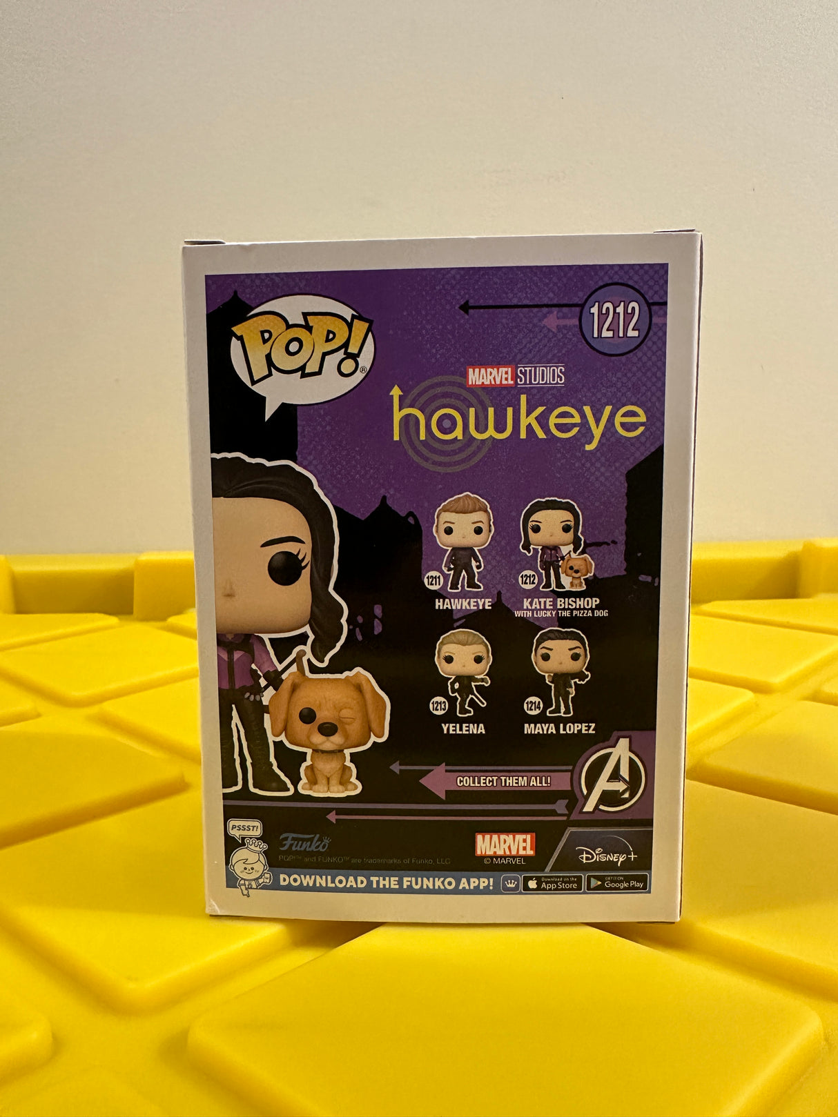 Kate Bishop With Lucky The Pizza Dog