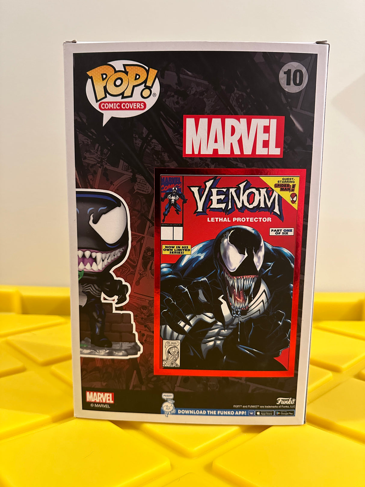 Funko POP! Venom (Glow) (Metallic) (Comic Covers) - Limited Edition PX Previews Exclusive
