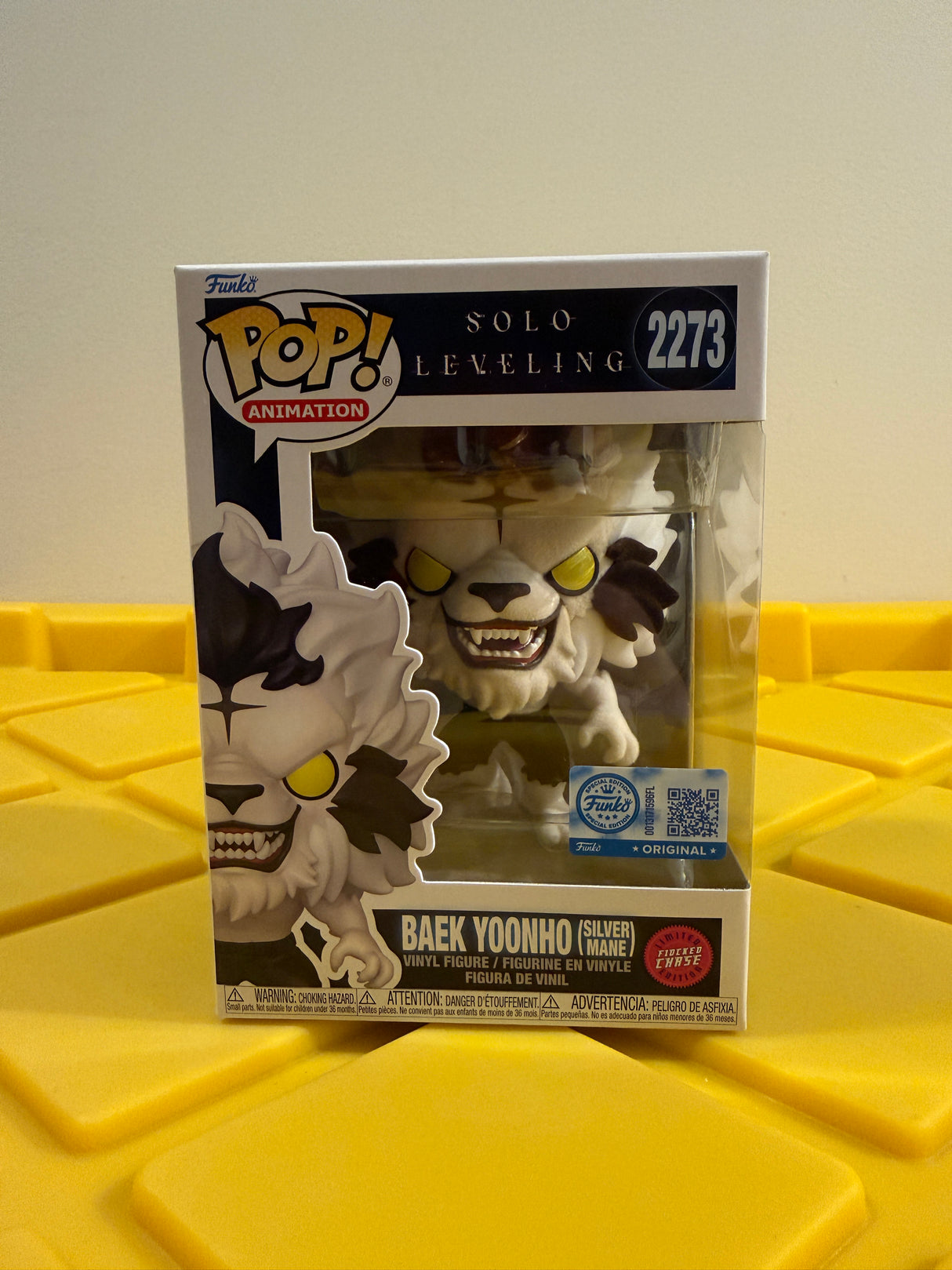 Funko POP! Baek Yoonho (Silver Mane) (Flocked) - Limited Edition Chase - Limited Edition Chalice Collectibles Exclusive