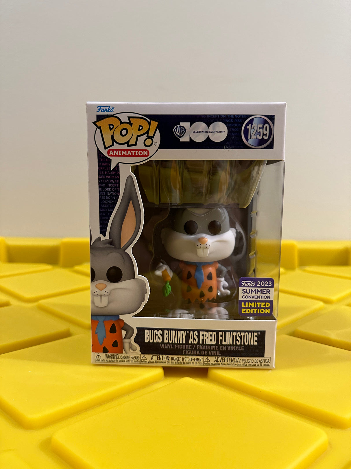 Funko POP! Bugs Bunny as Fred Flintstone - Limited Edition 2023 SDCC Exclusive