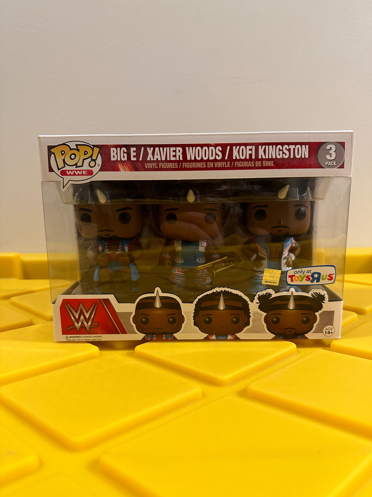 Funko POP! Big E, Xavier Woods & Kofi Kingston (3-Pack) - Limited Edition Toys R Us Exclusive