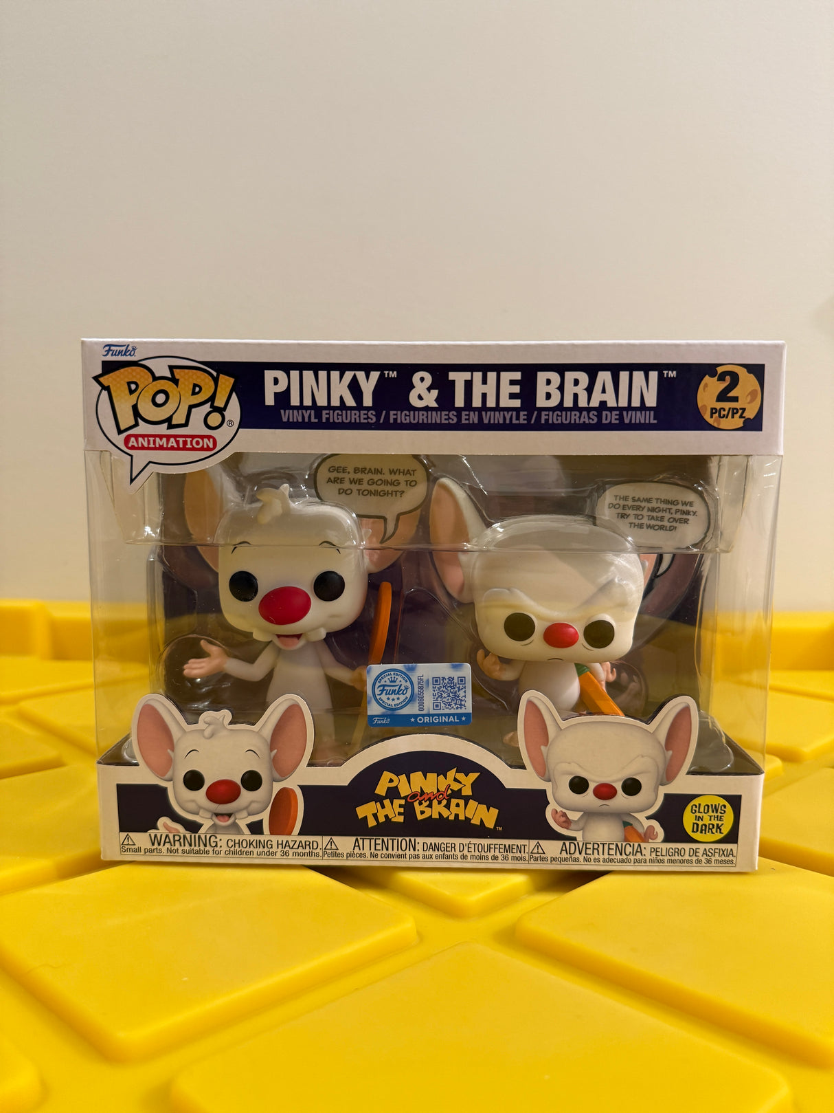 Funko POP! Pinky & The Brain (Glow) (2-Pack) - Limited Edition Funko Shop Exclusive