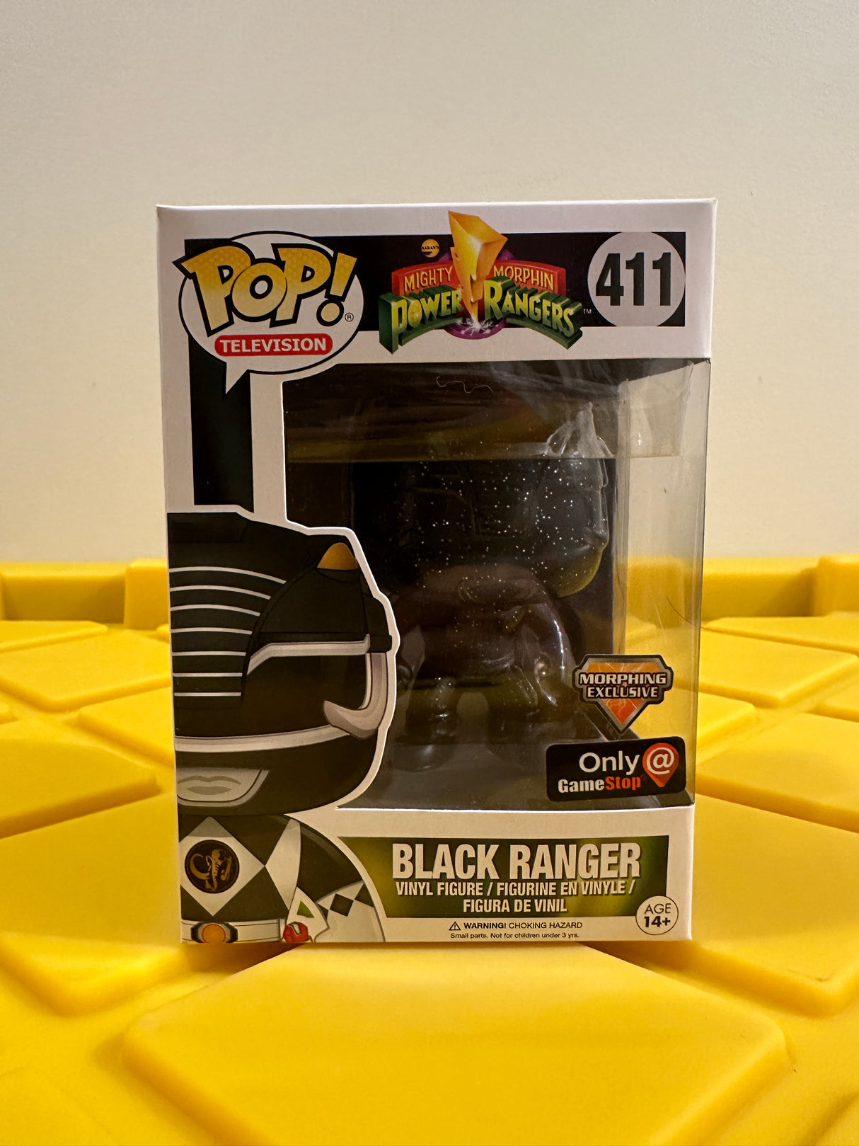 Funko POP! Black Ranger (Glitter) - Limited Edition Game Stop Exclusive