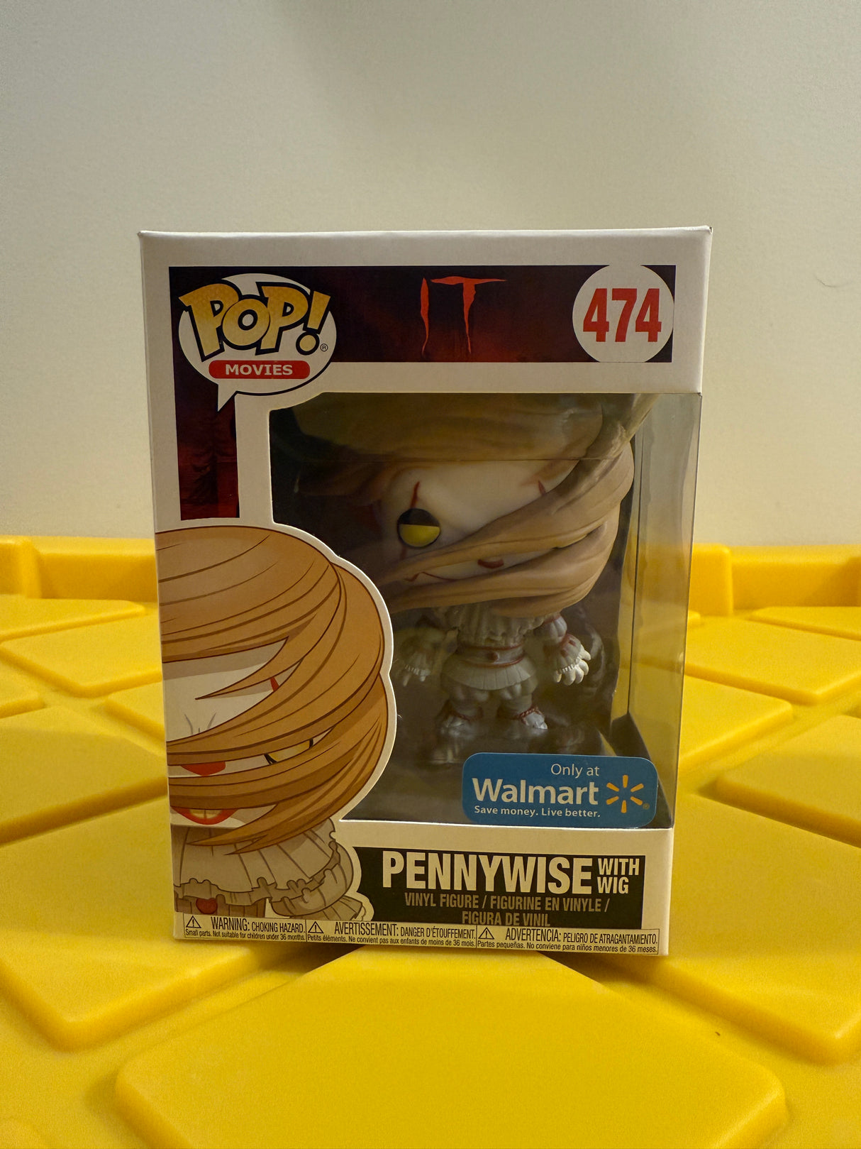 Funko POP! Pennywise with Wig (Yellow Eyes) - Limited Edition Walmart Exclusive