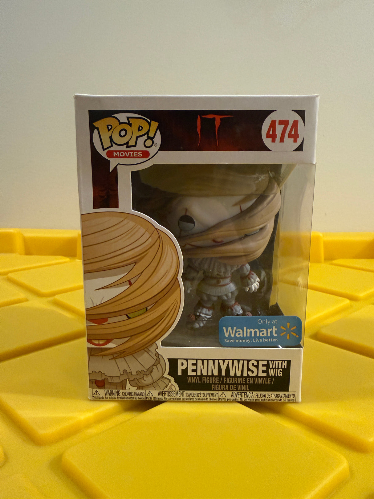 Funko POP! Pennywise with Wig (Blue Eyes) - Limited Edition Walmart Exclusive