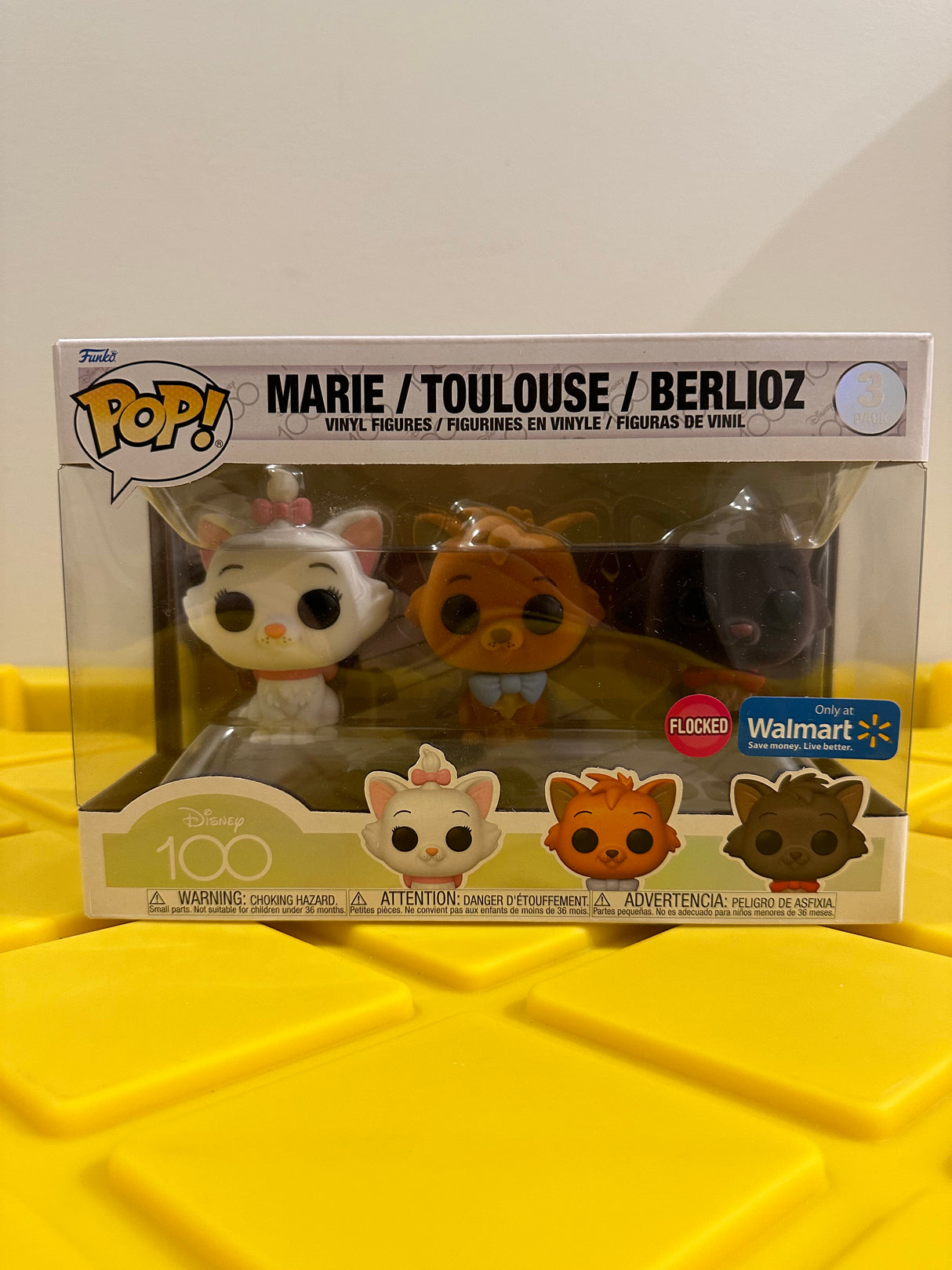 Funko POP! Marie, Toulouse & Berlioz (Flocked) (3-Pack) - Limited Edition Walmart Exclusive