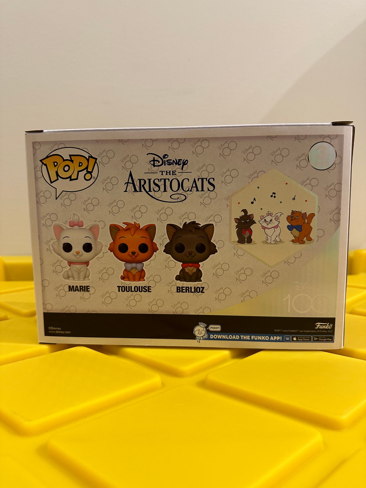 Funko POP! Marie, Toulouse & Berlioz (Flocked) (3-Pack) - Limited Edition Walmart Exclusive