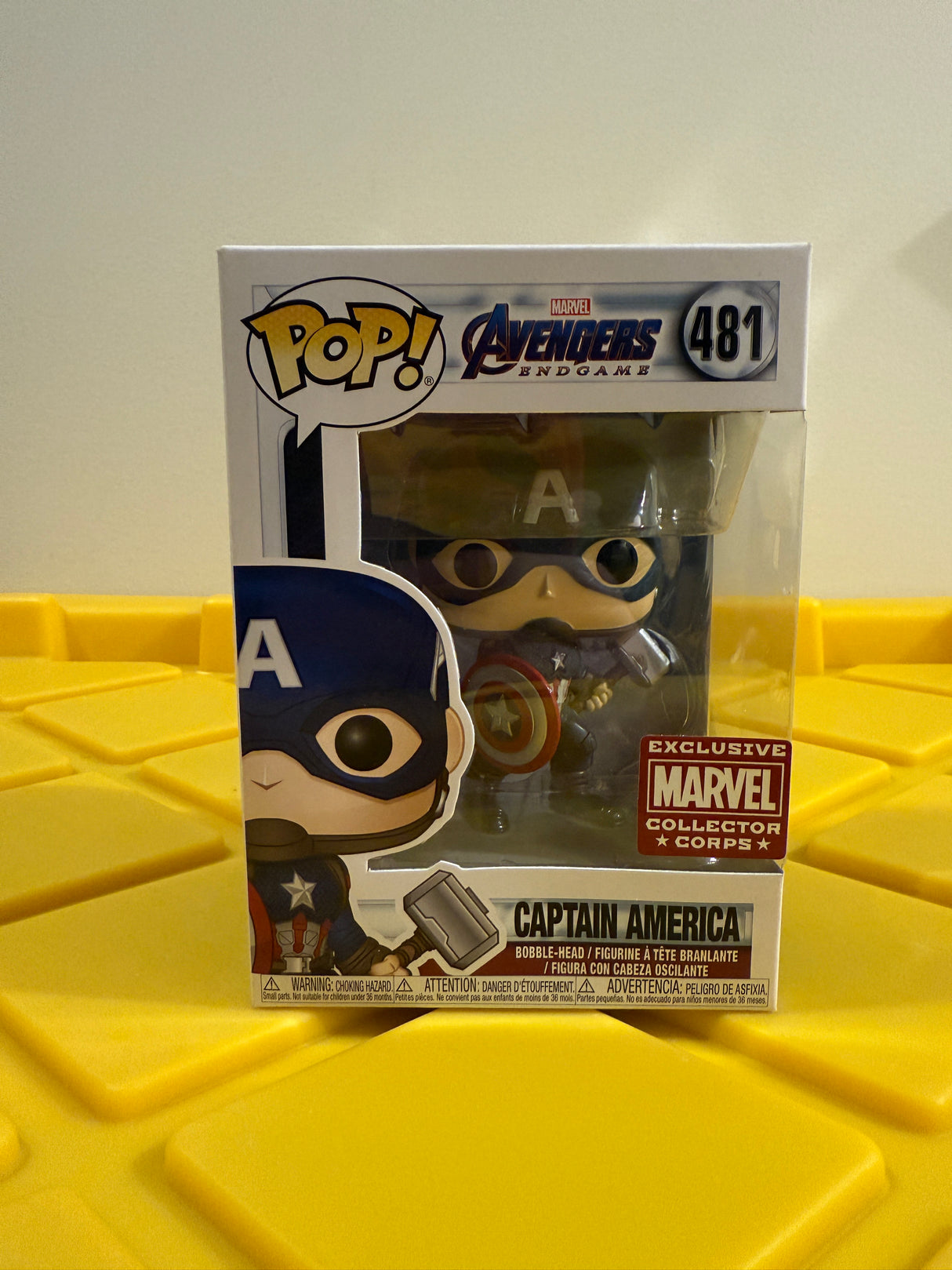 Funko POP! Captain America - Limited Edition Marvel Collector Corps Exclusive