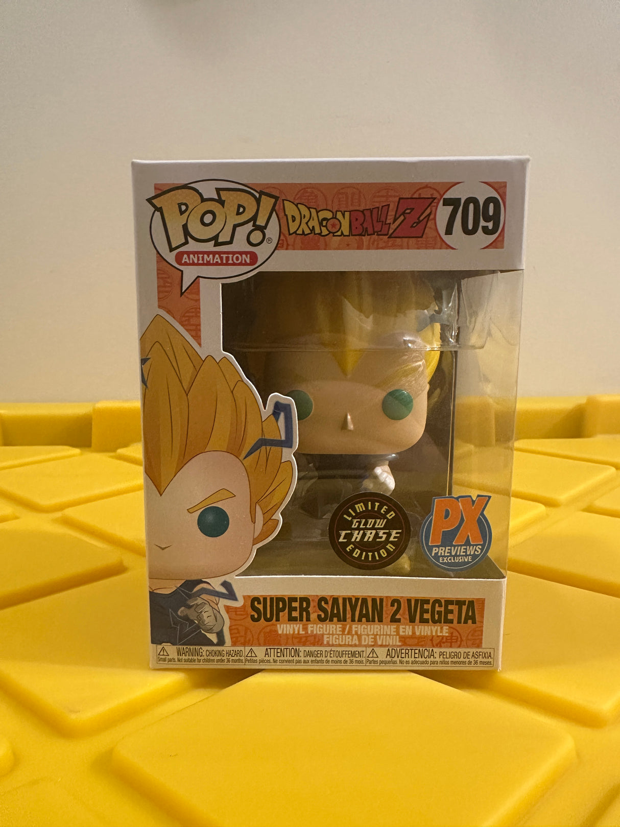 Funko POP! Super Saiyan 2 Vegeta (Glow) - Limited Edition Chase - Limited Edition PX Previews Exclusive