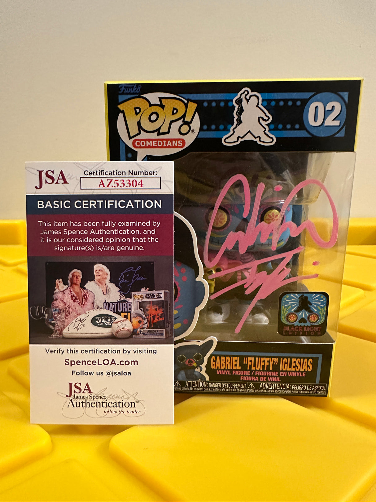 Funko POP! Gabriel "Fluffy" Iglesias (Black Light) (Signed)