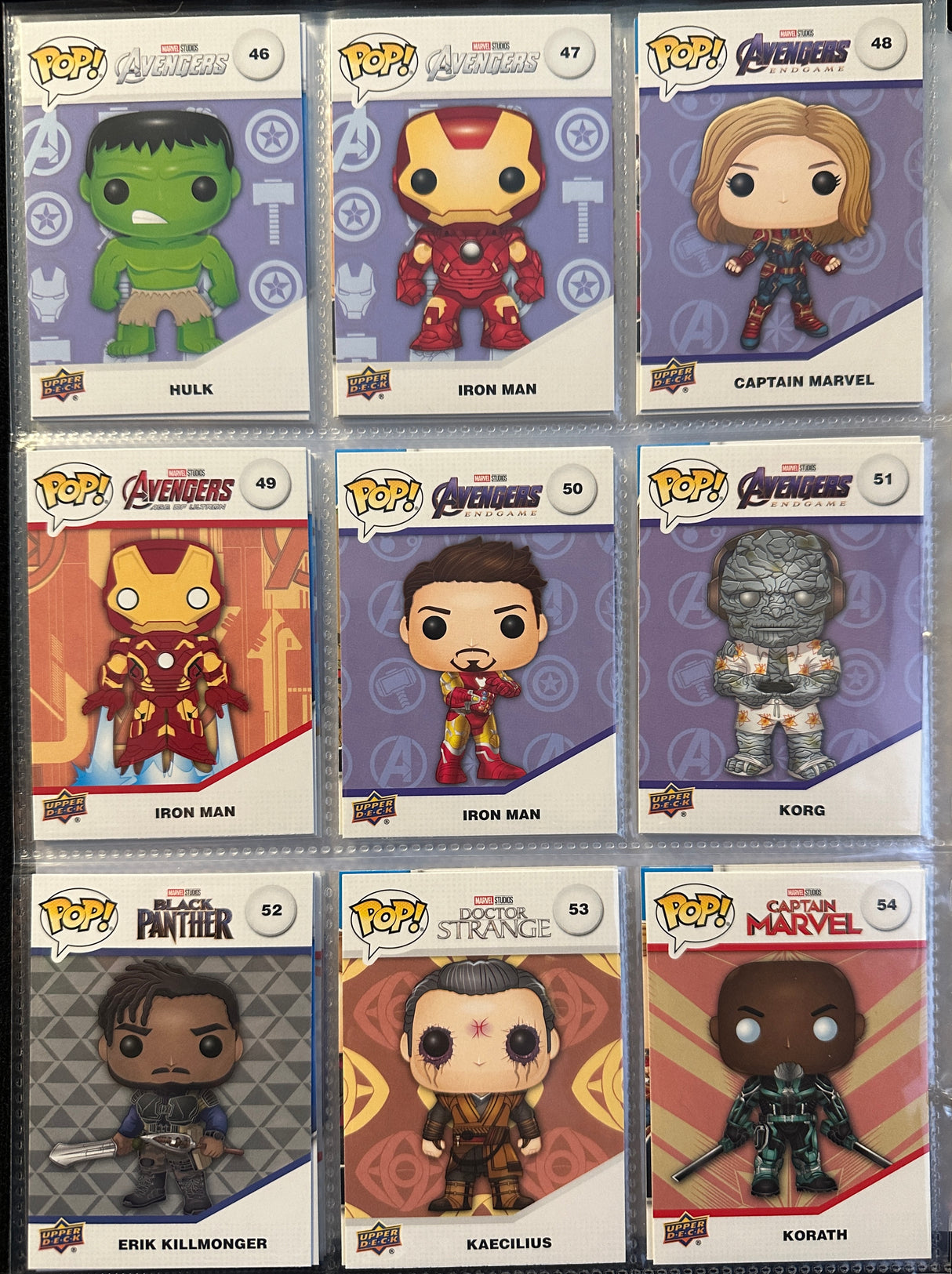 The Infinity Saga Trading Cards (#46-54)