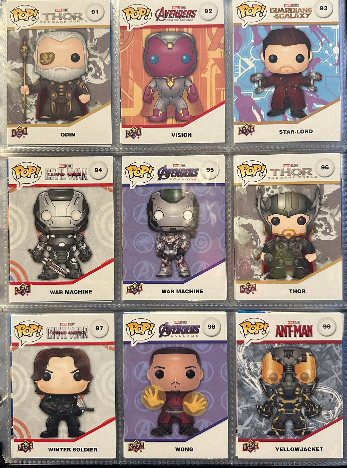 The Infinity Saga Trading Cards (#91-99)