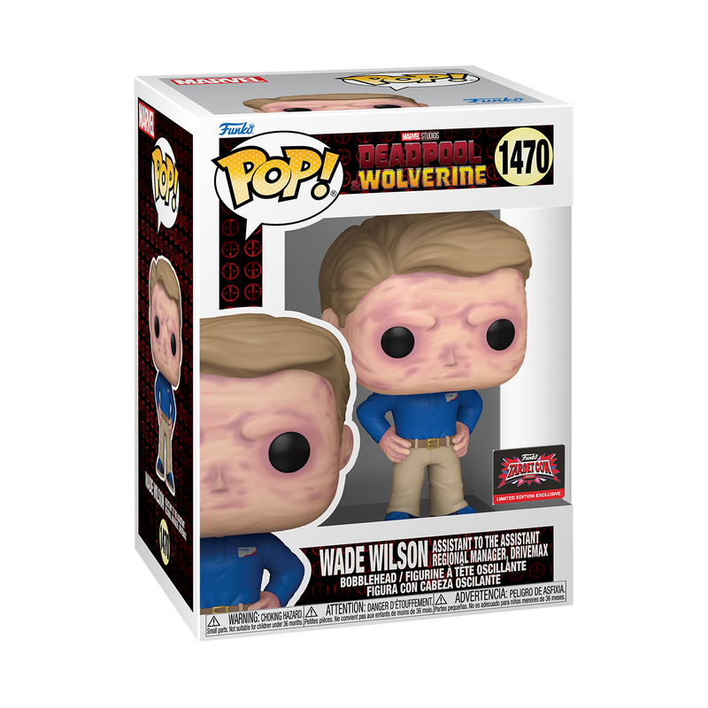 Wade Wilson Assistant to the Assistant Regional Manager, Drivemax Deadpool & Wolverine Funko Pop