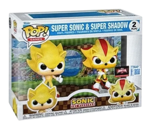 Funko POP! Super Sonic & Super Shadow (2 Pack) - Limited Edition 2026 Target Con Exclusive