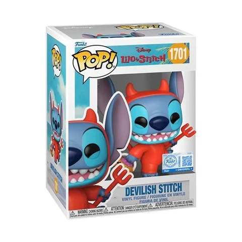 Funko POP! Devilish Stitch - Limited Edition Entertainment Earth Exclusive