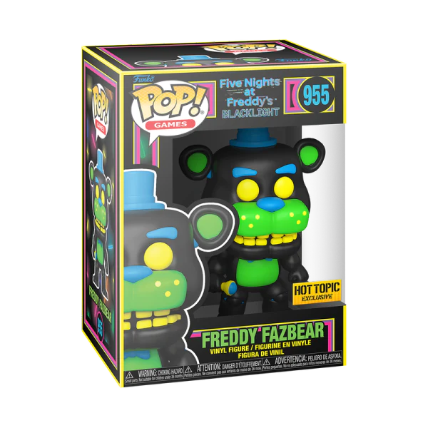 Funko POP! Freddy Fazbear (Black Light) - Limited Edition Hot Topic Exclusive