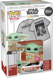 Funko POP! Grogu with Cookie (Flocked) (with Shirt M)