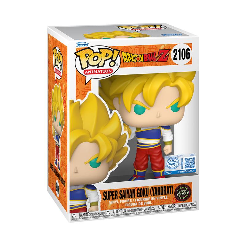 Funko POP! Super Saiyan Goku (Yardrat) (Glow) - Limited Edition Chase - Limited Edition Funko Shop Exclusive