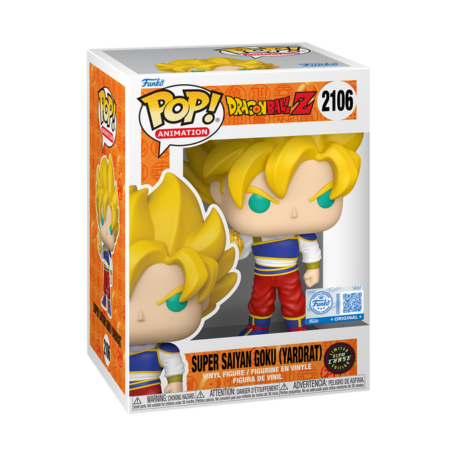 Funko POP! Super Saiyan Goku (Yardrat) (Glow) - Limited Edition Chase - Limited Edition Funko Shop Exclusive