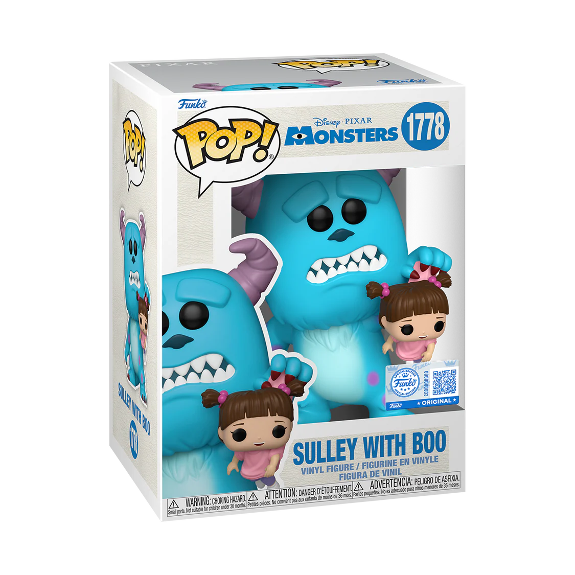Funko POP! Sulley with Boo - Limited Edition Entertainment Earth Exclusive
