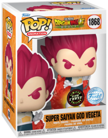 Funko POP! Super Saiyan God Vegeta (Glow) - Limited Edition Chase - Limited Edition Special Edition Exclusive