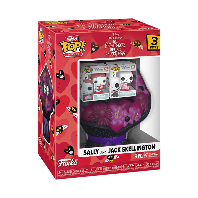 Bitty POP! Bouquet Sally & Jack Skellington