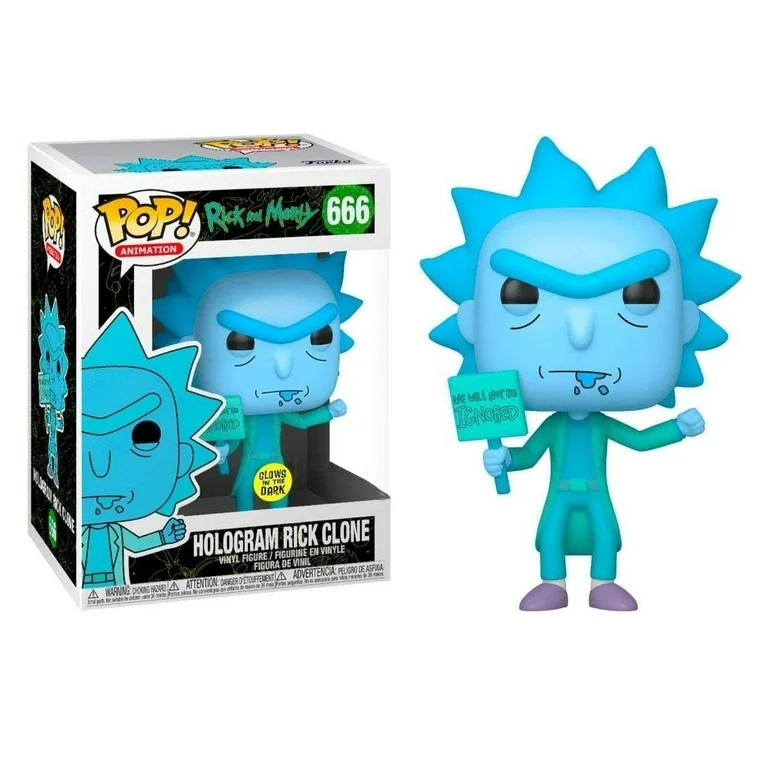 Funko POP! Hologram Rick Clone (Glow) - Limited Edition Hot Topic Exclusive