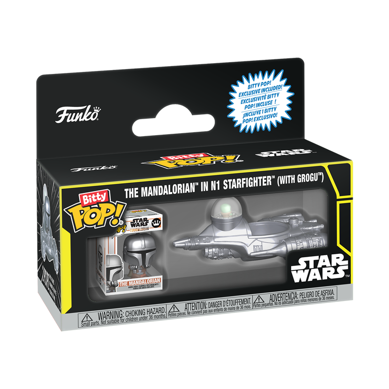 Bitty POP! The Mandalorian in N1 Starfighter (with Grogu)