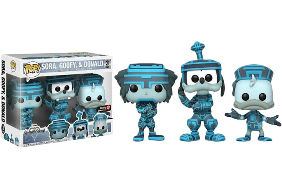 Funko POP! Sora, Goofy, & Donald (3-Pack) - Limited Edition GameStop Exclusive
